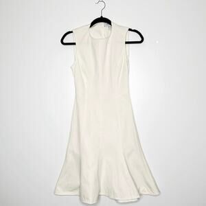 Derek Lam 10 Crosby Fit & Flare Dress Cream Size 2